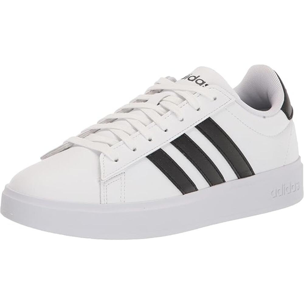 NWT adidas Men's Grand Court 2.0 Tennis Shoe,white/black-Size 11.5